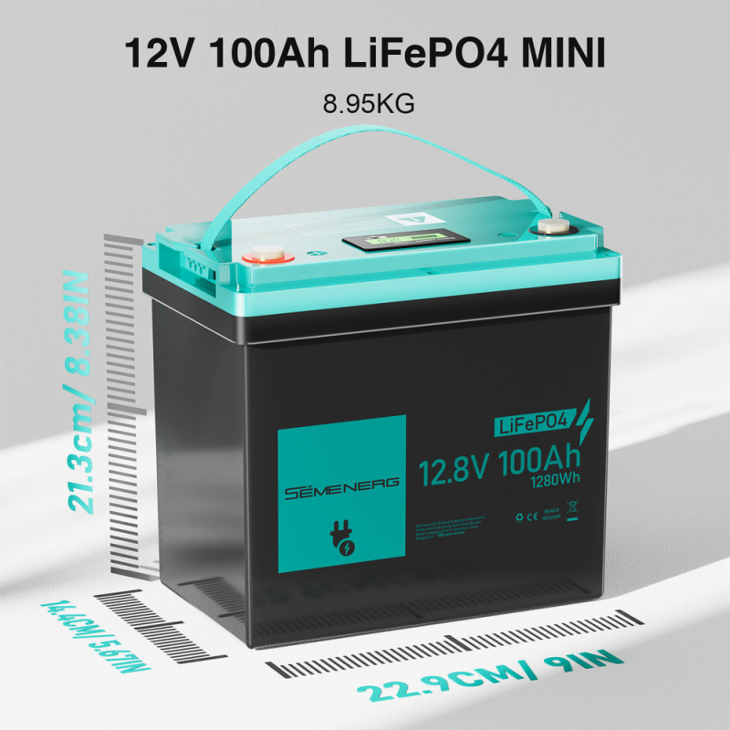 Акумуляторна батарея SEMENERG LiFePO4 12.8V 100Ah