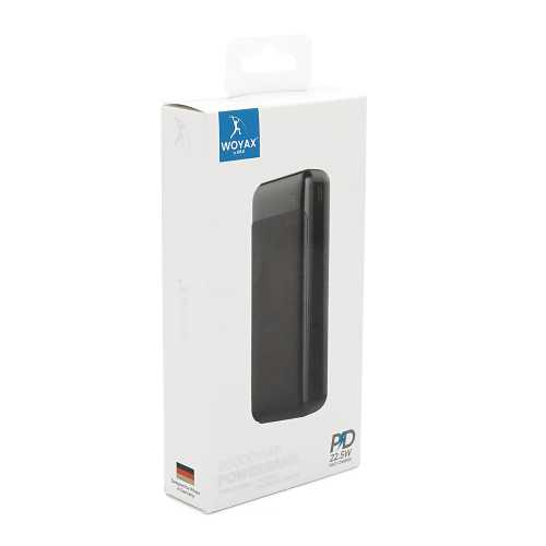 Повербанк WOYAX WY-20F 20000mAh, 22.5W, Black