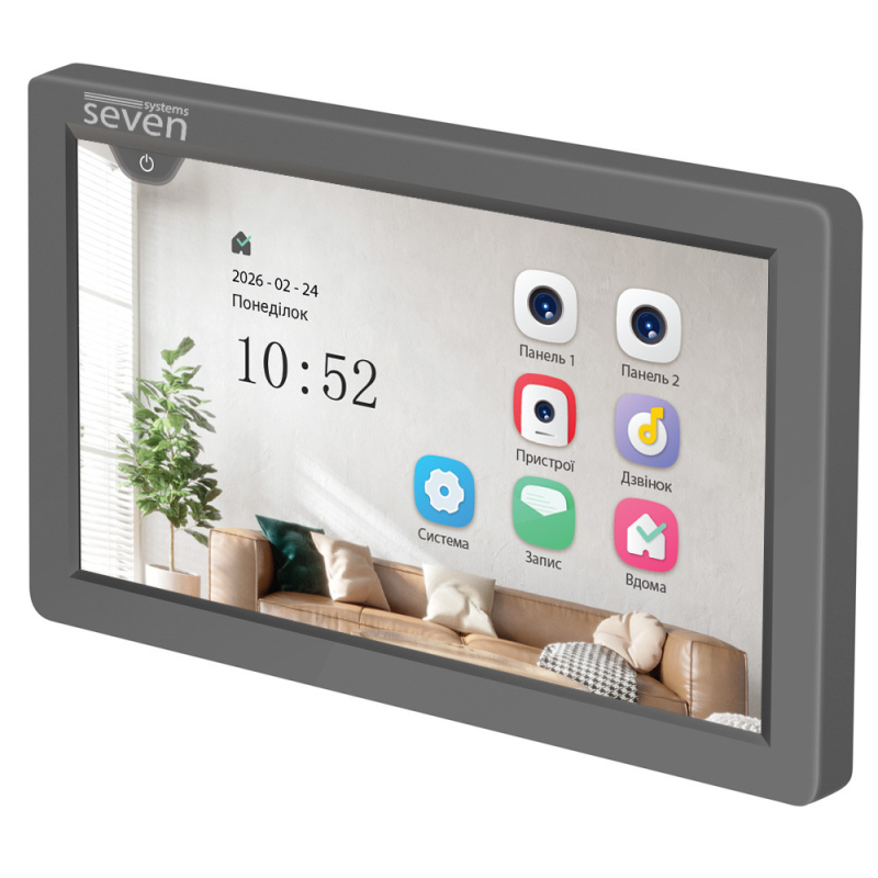 Відеодомофон SEVEN Systems DP-7570 FHD IPS grey