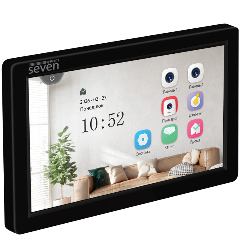 Відеодомофон SEVEN Systems DP-7570 FHD IPS black