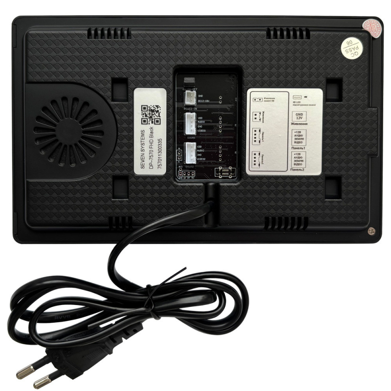 Відеодомофон SEVEN Systems DP-7570 FHD IPS black