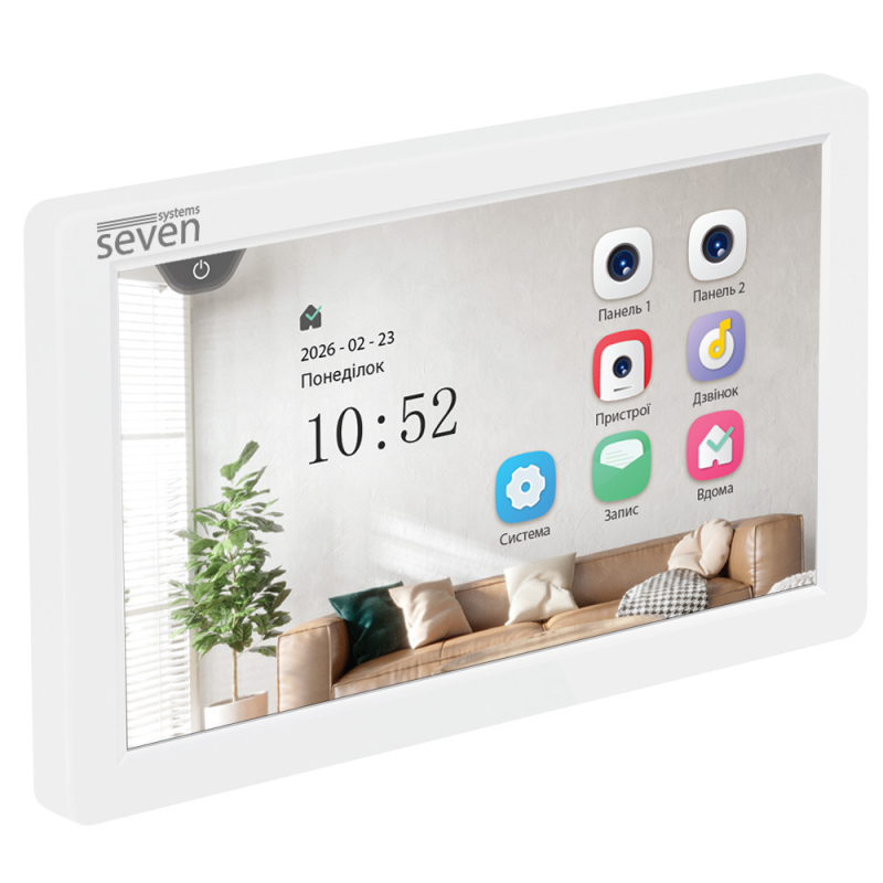 Відеодомофон SEVEN Systems DP-7570 FHD IPS white