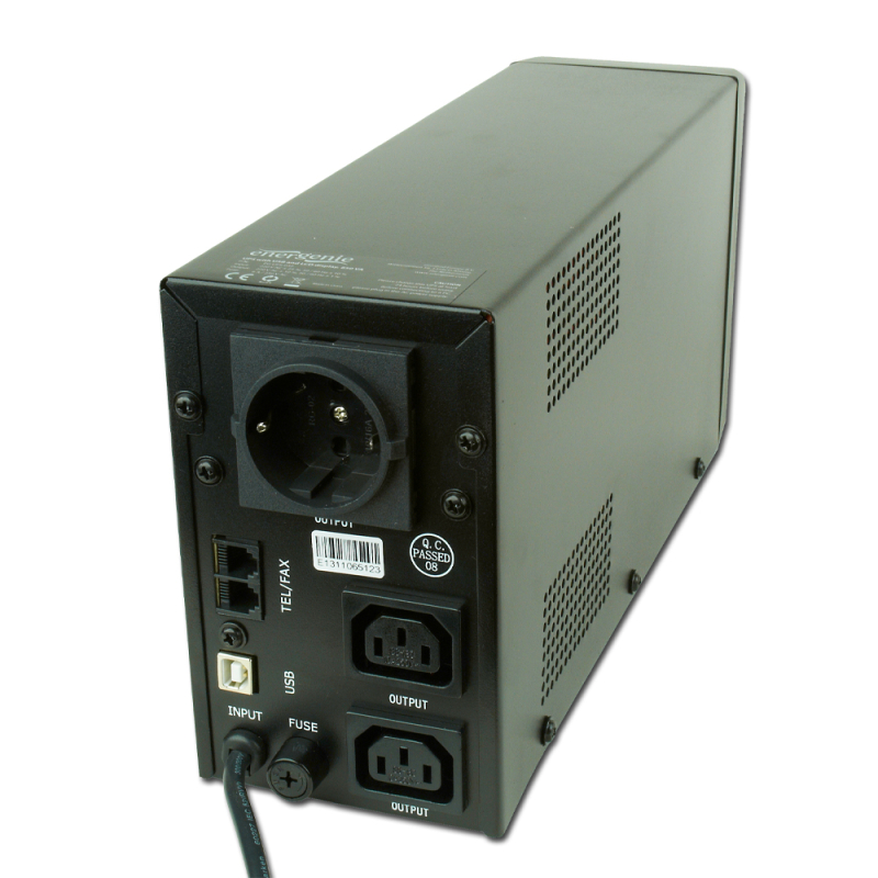 Джерело безперебійного живлення EnerGenie EG-UPS-032 850VA, LCD, USB, Pro