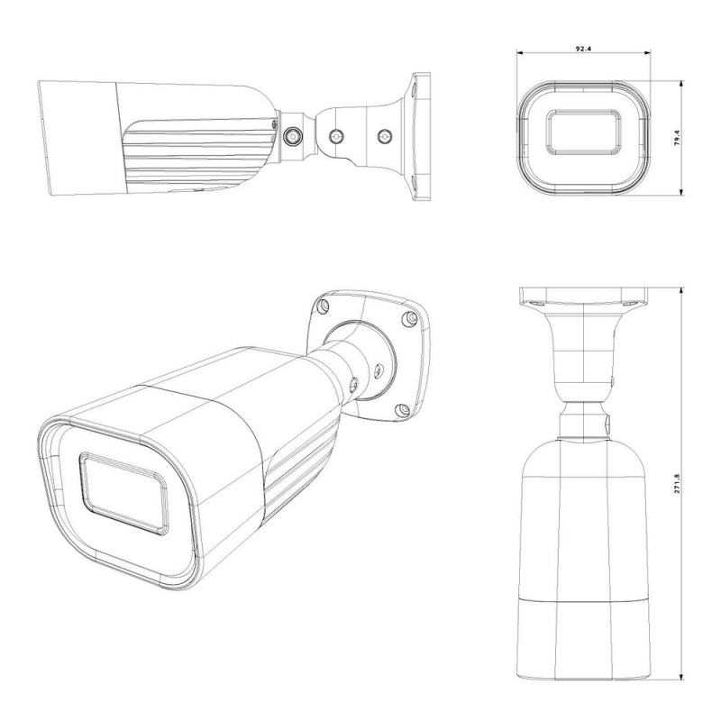 IP відеокамера Provision-ISR I6-340IPEN-MVF-G-V4 (2.8-12 мм) 4 Мп