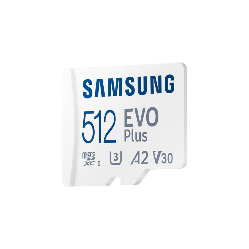 Карта памяті Samsung Evo Plus microSDXC 512GB UHS-I U3 V30 A2 + SD адаптер (MB-MC512SA/EU)
