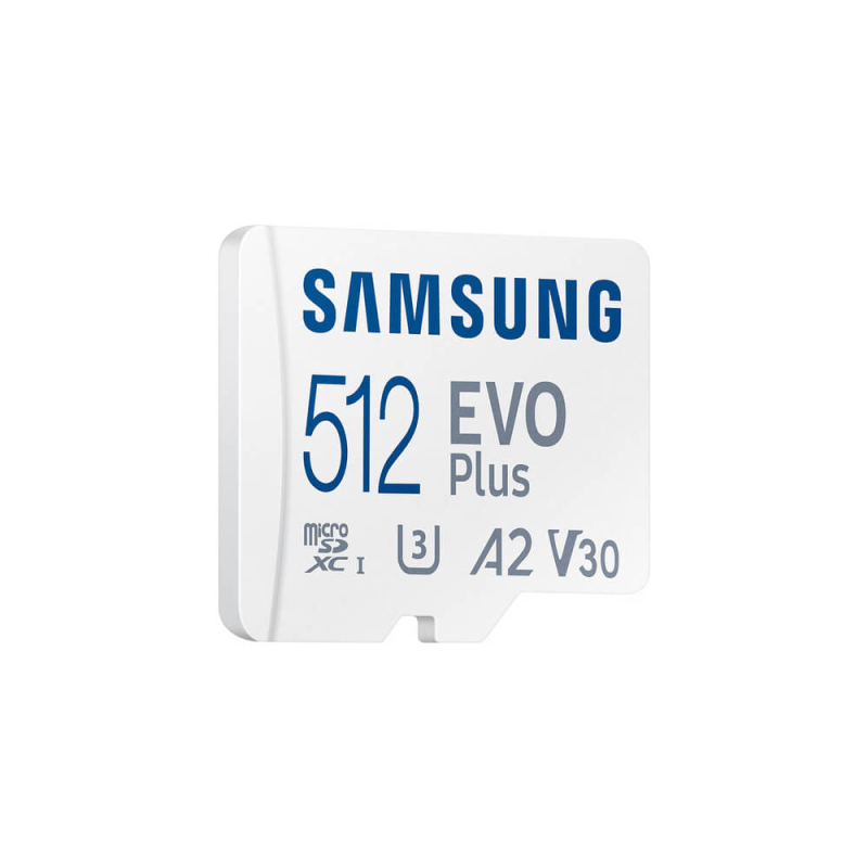 Карта памяті Samsung Evo Plus microSDXC 512GB UHS-I U3 V30 A2 + SD адаптер (MB-MC512SA/EU)