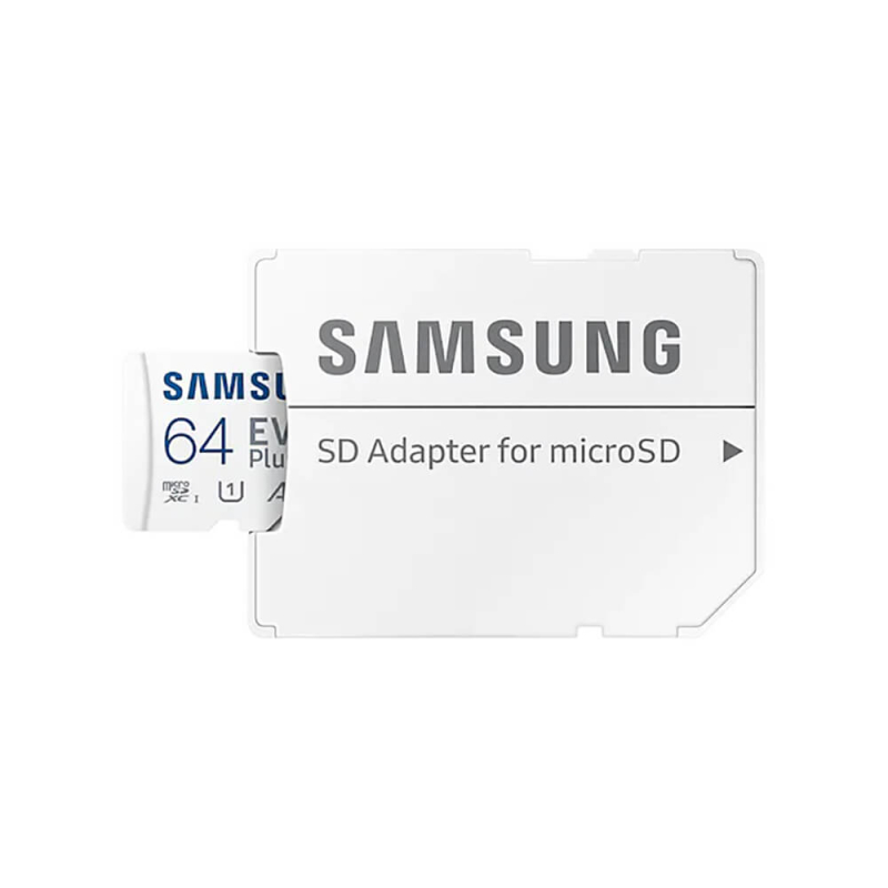 Карта памяті Samsung Evo Plus microSDXC 64GB UHS-I U1 V10 A1 + SD адаптер (MB-MC64SA/EU)