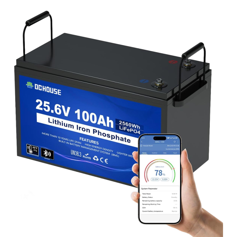 Акумулятор DC HOUSE LiFePO4 25.6V 100Ah Bluetooth (ECO-LFP2410003)