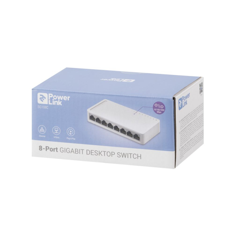 Некерований комутатор 2E PowerLink SG108C