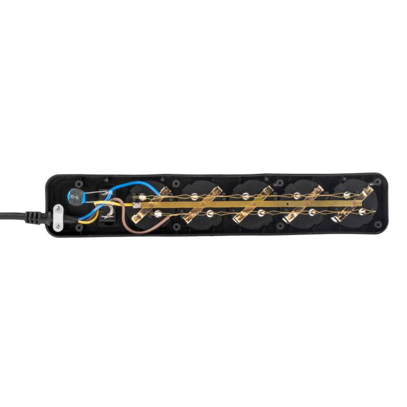 Мережевий фільтр LogicPower LP-X5 10 м Black