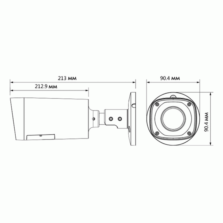 HD-CVI відеокамера Dahua DH-HAC-HFW1100RP-VF-S3