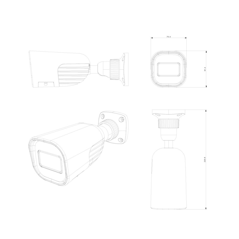 Тепловізійна камера Provision-ISR BMH-THERMAL-7-V2 теплова (7 мм) + оптична (8 мм)