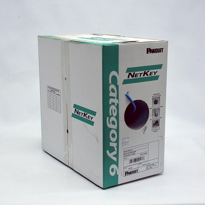 Кабель вита пара Panduit UTP кат 6 LSZH 305 м синій (NUZ6C04BU-KE)