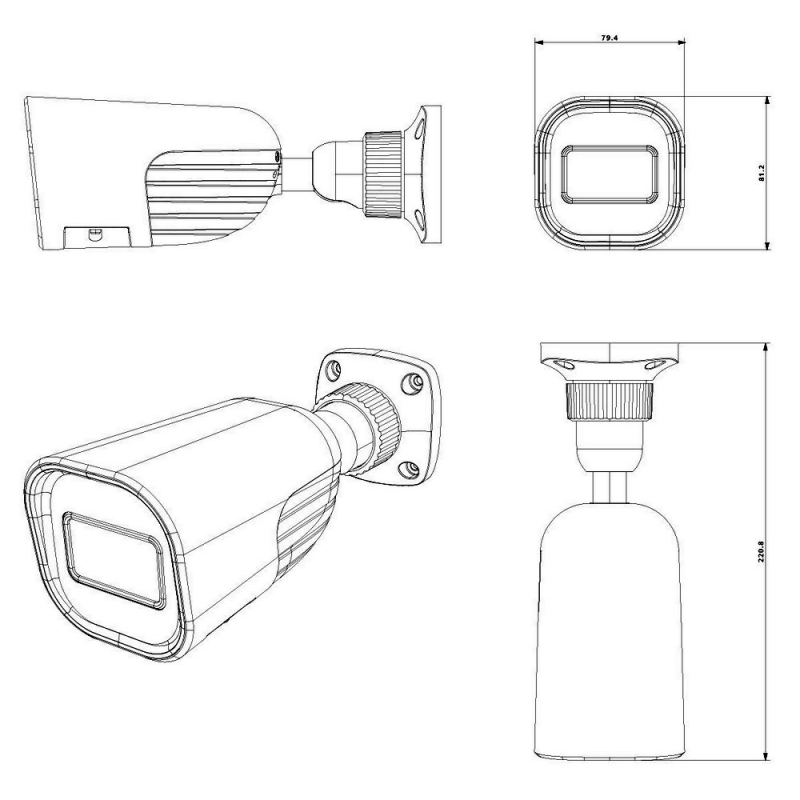 Комплект відеоспостереження Provision-ISR I4-320IPSN-28-V4 (2.8 мм)