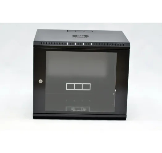 Шафа CMS 12U, 600x350x640мм (Ш*Г*В), економ, акрилове скло, чорна