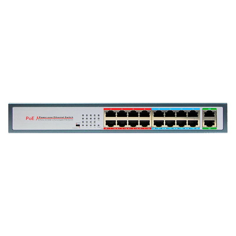 POE комутатор Bas-IP SH-20.16 16-портовий некерований