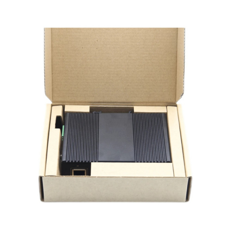 POE комутатор AXON LINK 100M індустріальний AL SW-4P1SMI 4*100Mbps PoE Port, 1*100Mbps SFP Slot, DIN rail, з DC48V 1.35A Power Adapter (DIN-rail mount)