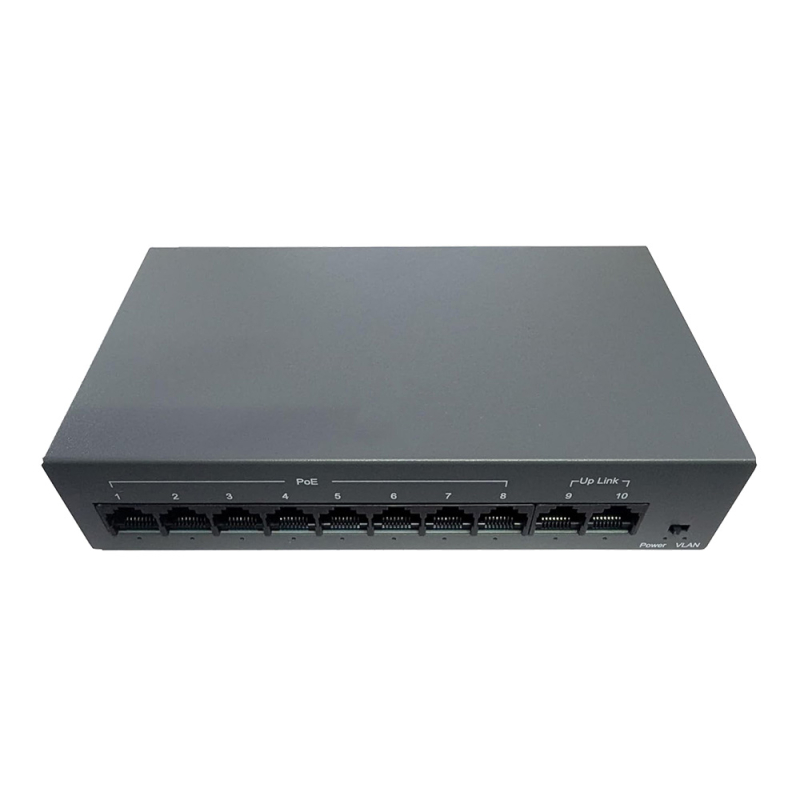 POE комутатор Hisource HF082-02 з 8 портами PoE