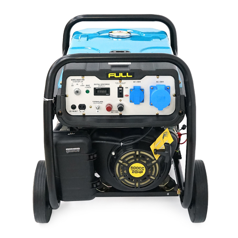 Бензиновий генератор FULL Generator FGL 12000LE, 1-фазний 230 В, 50 Гц, 12 кВА / 9,0 кВт, бак 28 л, витрата 3 л / год, ручний / стартер (без АКБ), 720x530x610 мм, 92 кг