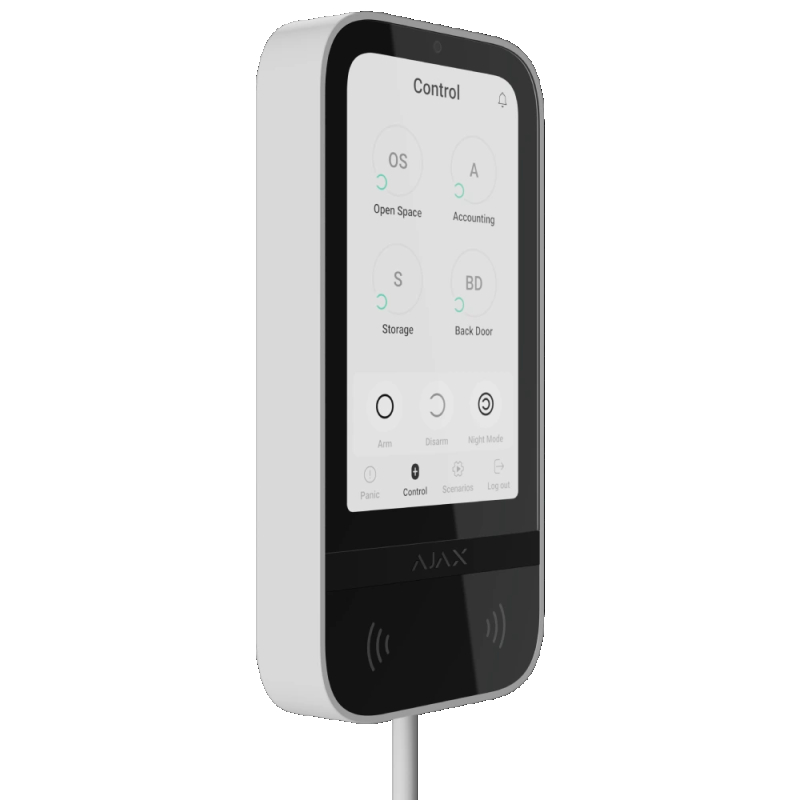 Клавіатура Ajax Superior KeyPad TouchScreen Fibra White