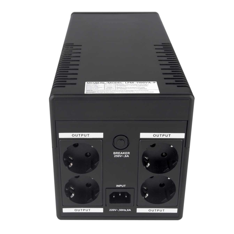 Джерело безперебійного живлення LogicPower UPS LPM-1100VA-P (770Вт)