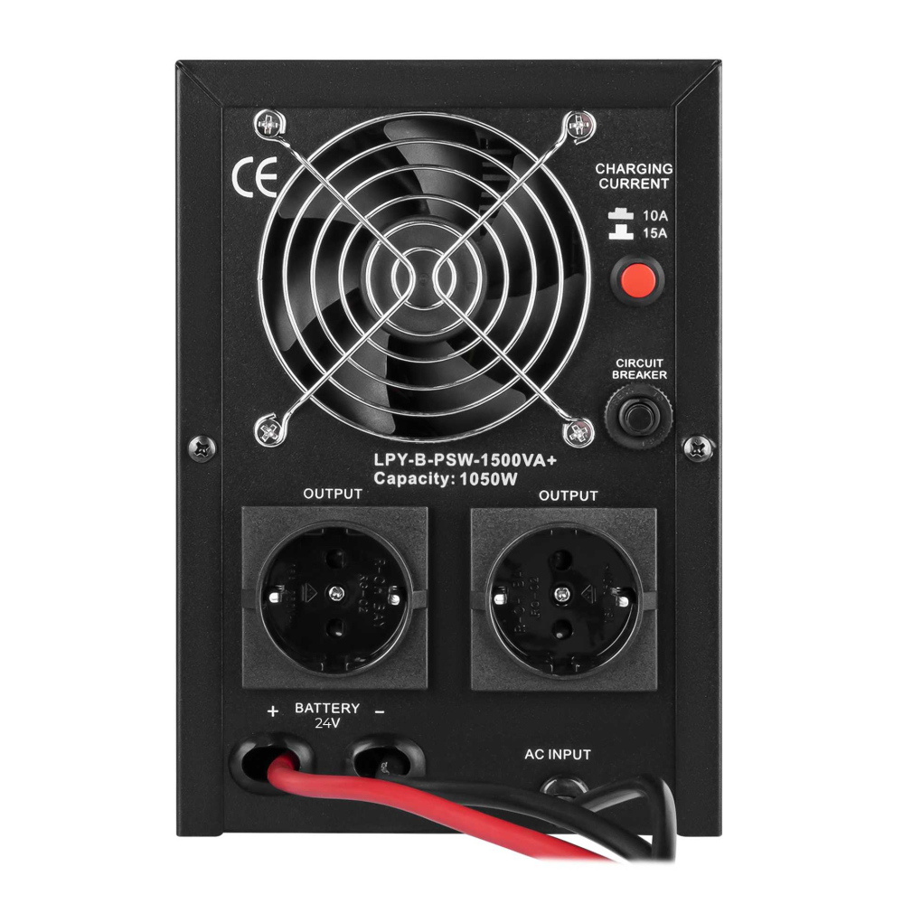 Джерело безперебійного живлення LogicPower UPS LPY-B-PSW-1500VA+ (1050Вт) 24В