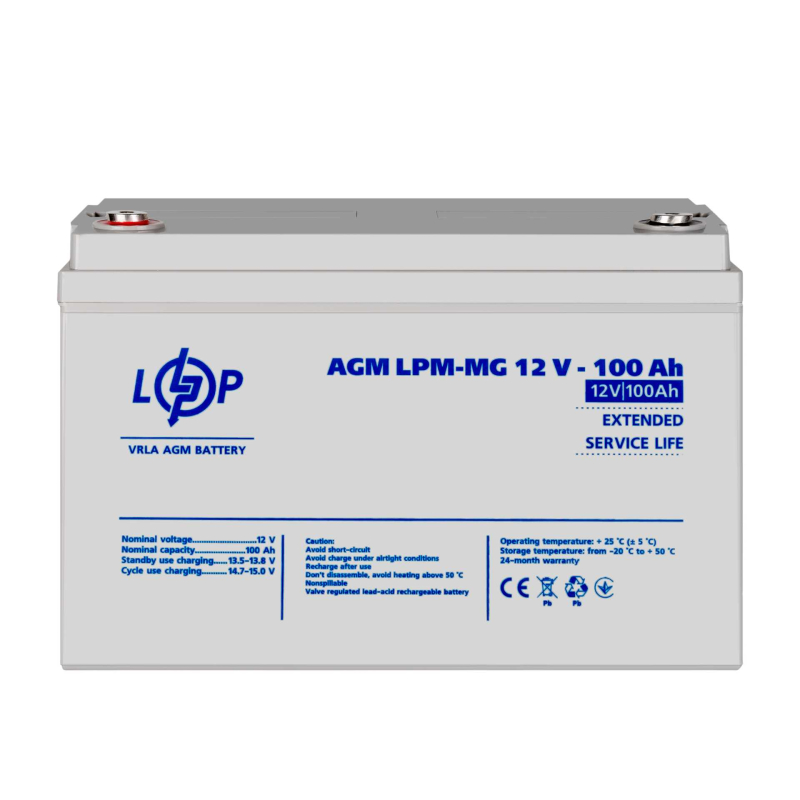 Акумулятор LogicPower LPM-MG 12V - 100 Ah