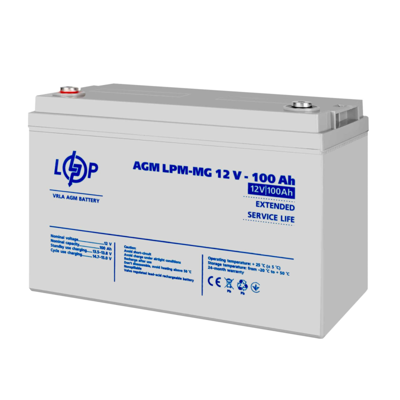 Акумулятор LogicPower LPM-MG 12V - 100 Ah