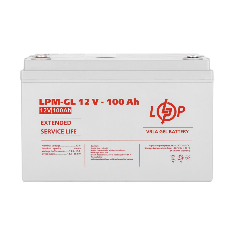 Акумулятор LogicPower LPM-GL 12-100 AH