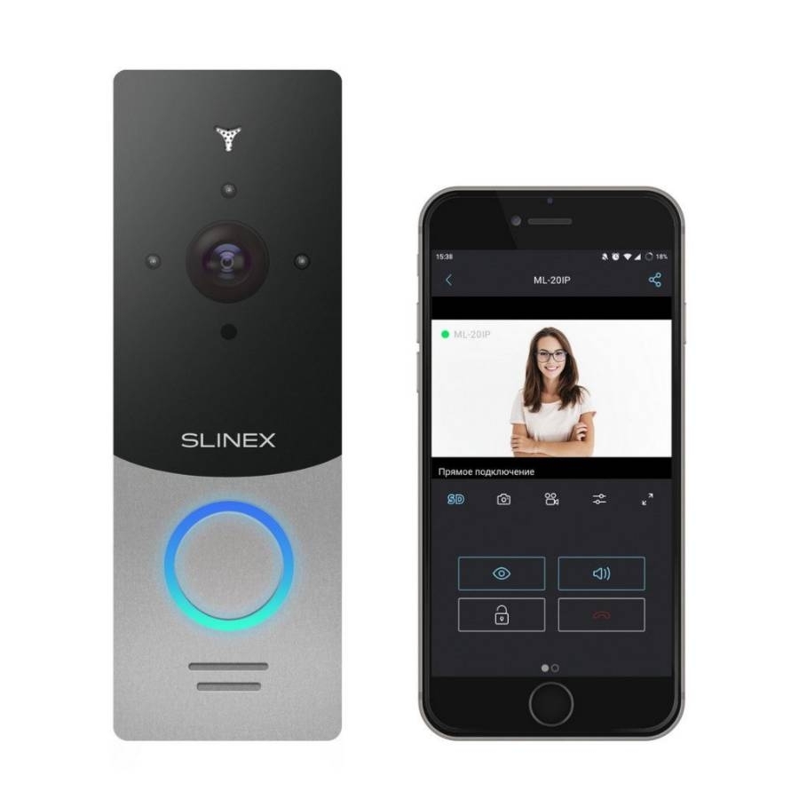 Виклична ІР панель Slinex ML-20IP v2 сіро-чорна