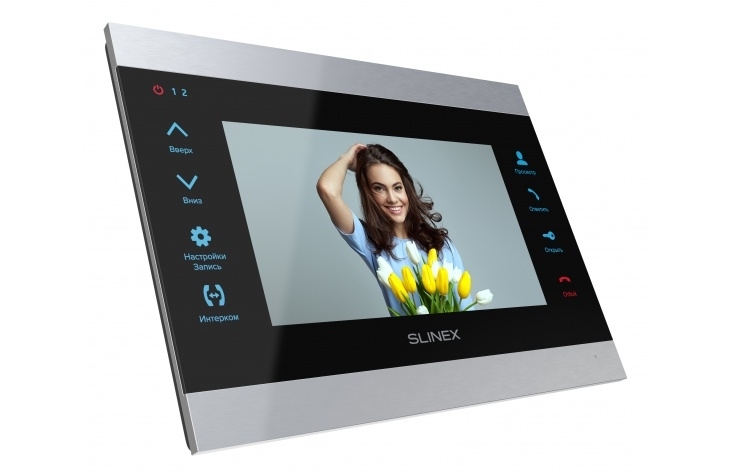 IP домофон Slinex SL-07M чорний + срібло