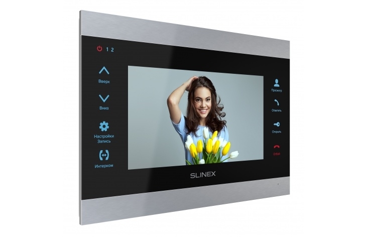 IP домофон Slinex SL-07M чорний + срібло