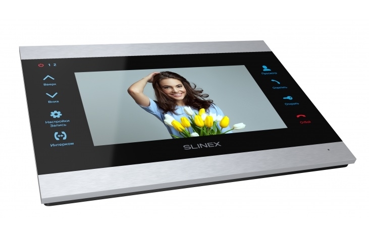 IP домофон Slinex SL-07M чорний + срібло