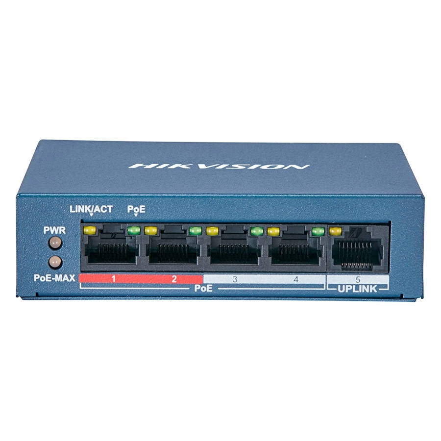 POE комутатор Hikvision DS-3E0105P-E/M(B)