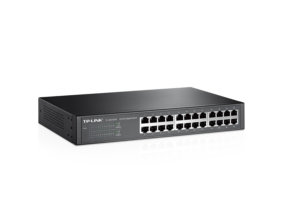 Некерований комутатор TP-Link TL-SG1024D 1Gbit/s rackmount 24 port