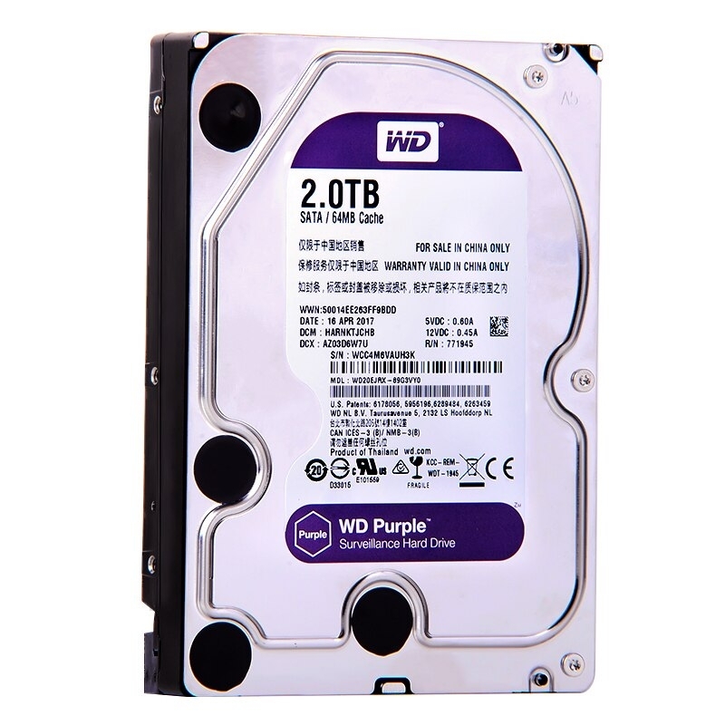 HDD накопичувач Western Digital 2000Gb WD20EJRX (Purple)