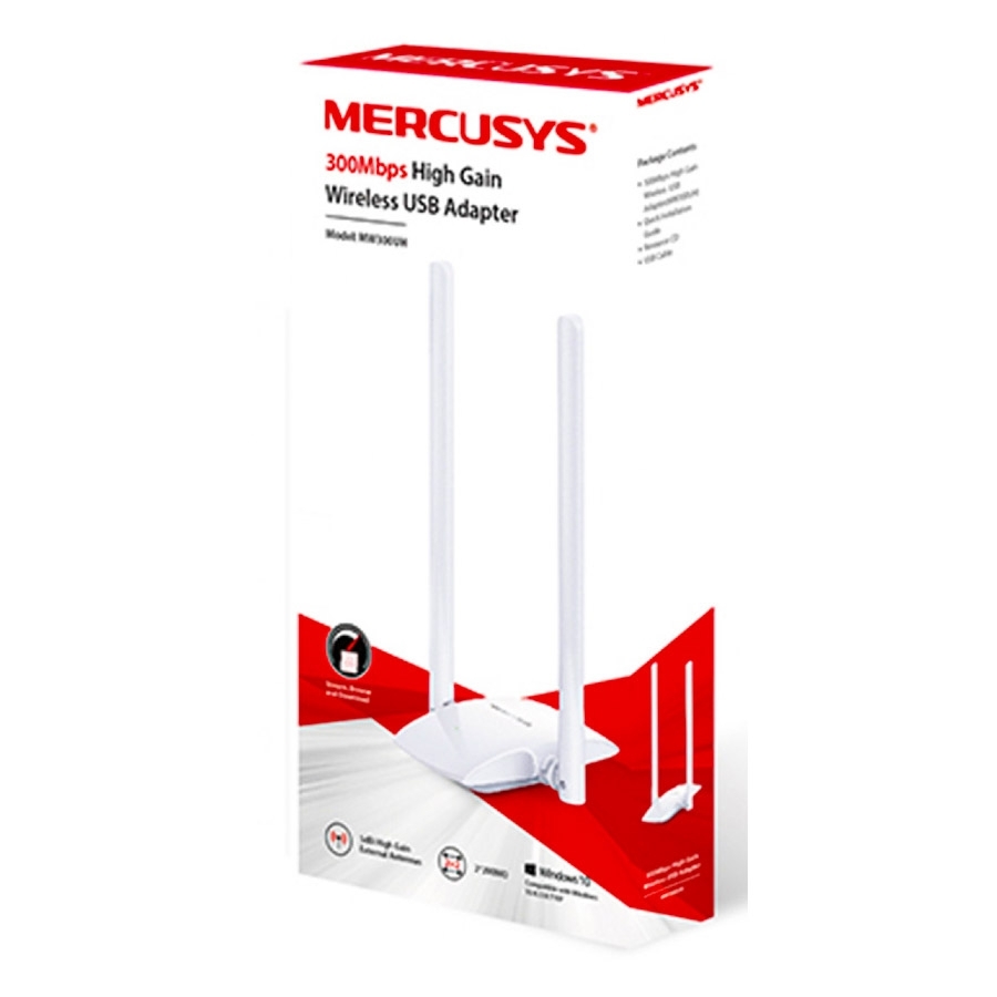 Wi-Fi роутер Mercusys  MW300UH USB Wi-Fi адаптер 2 антени