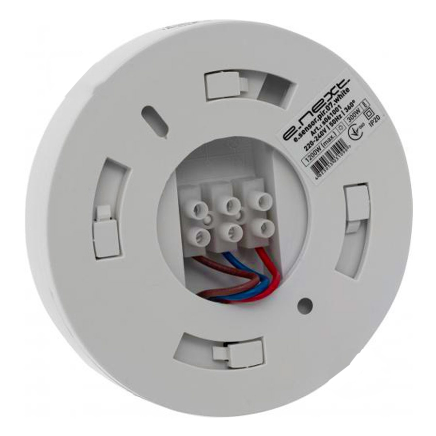 Датчик руху E.NEXT e.sensor.pir.07.white датчик руху 220