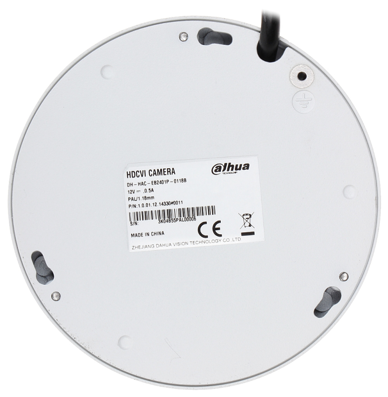 HD-CVI відеокамера Dahua DH-HAC-EB2401P (1.18mm)